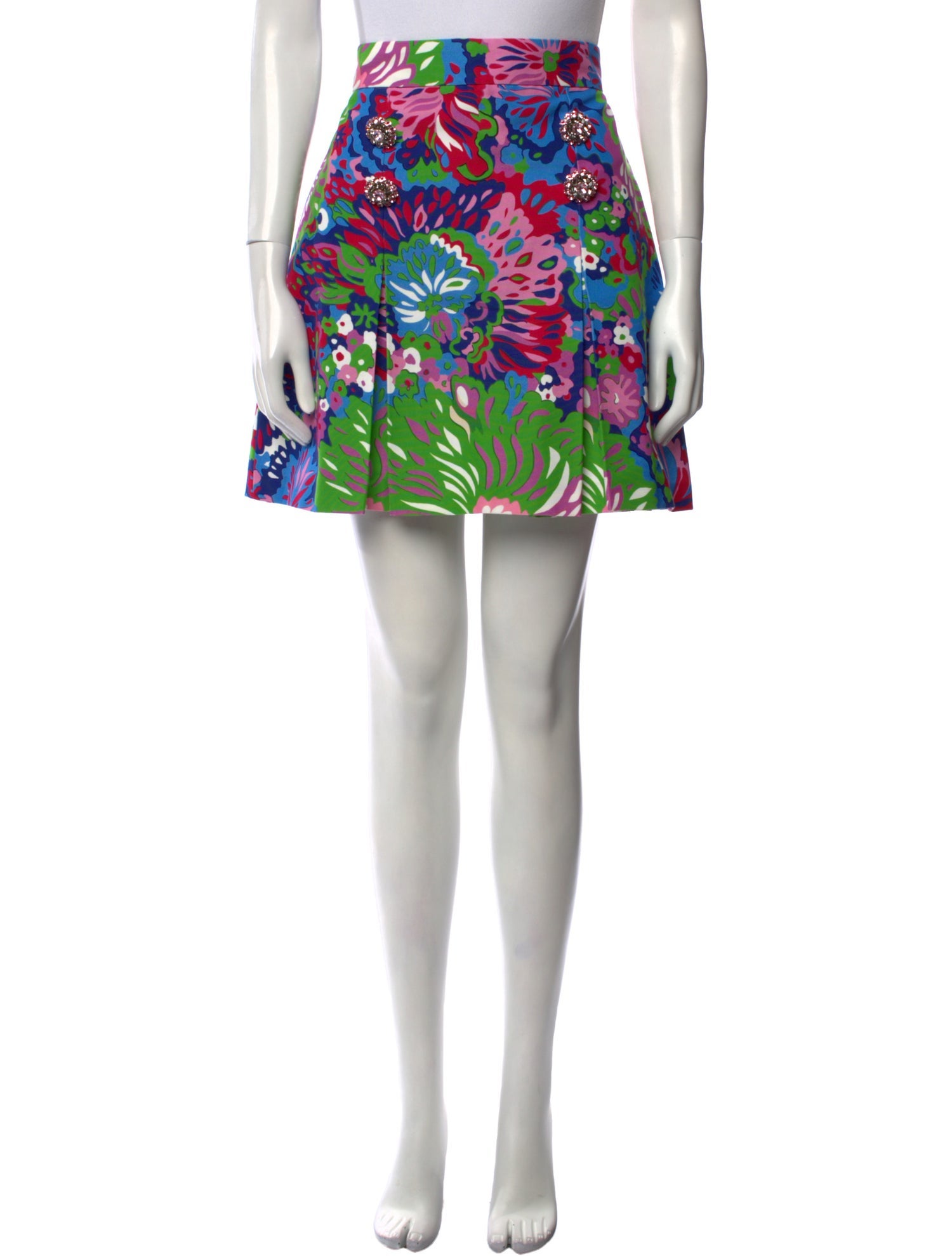 Dolce & Gabbana Floral Print Mini Skirt w/ Tags