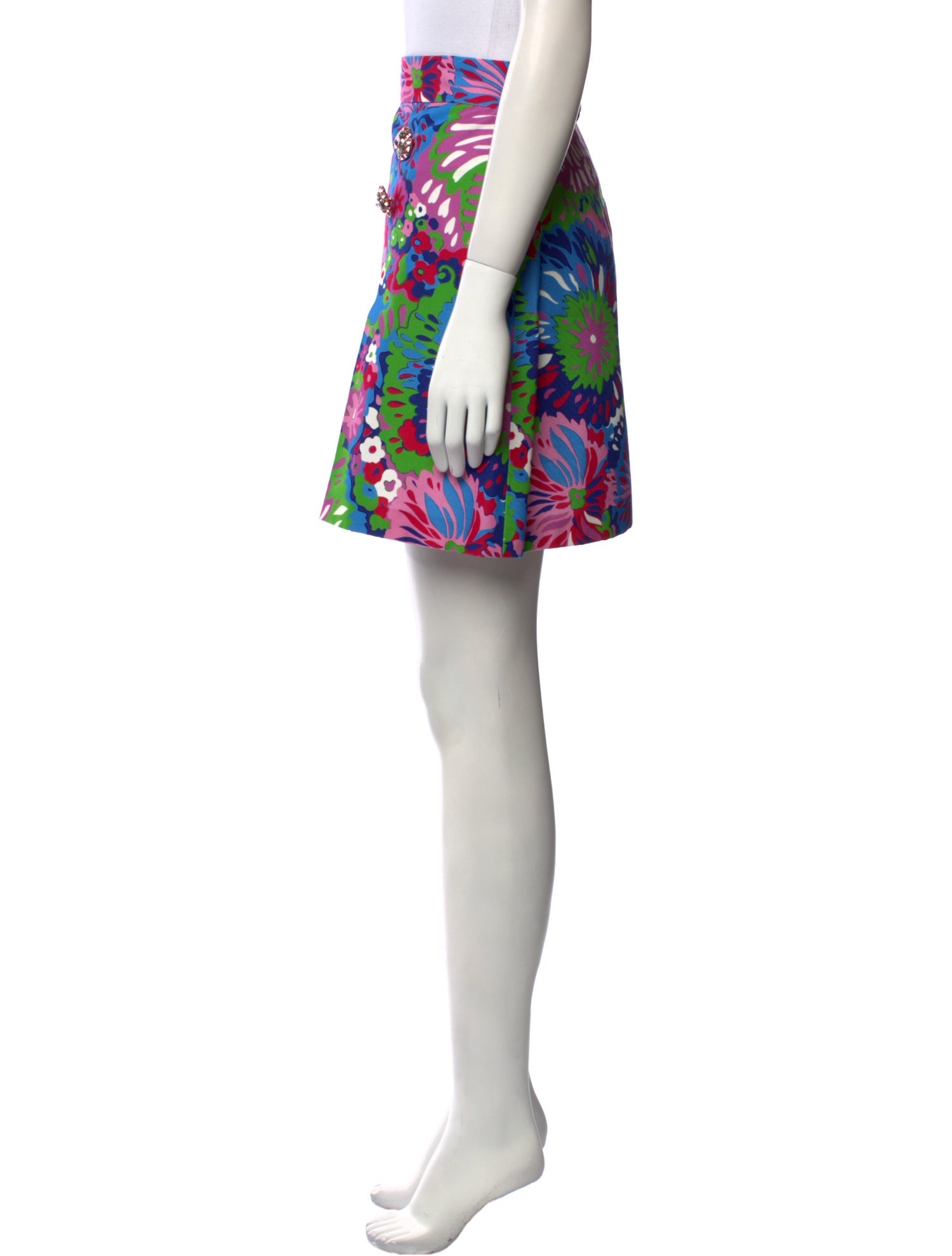 Dolce & Gabbana Floral Print Mini Skirt w/ Tags