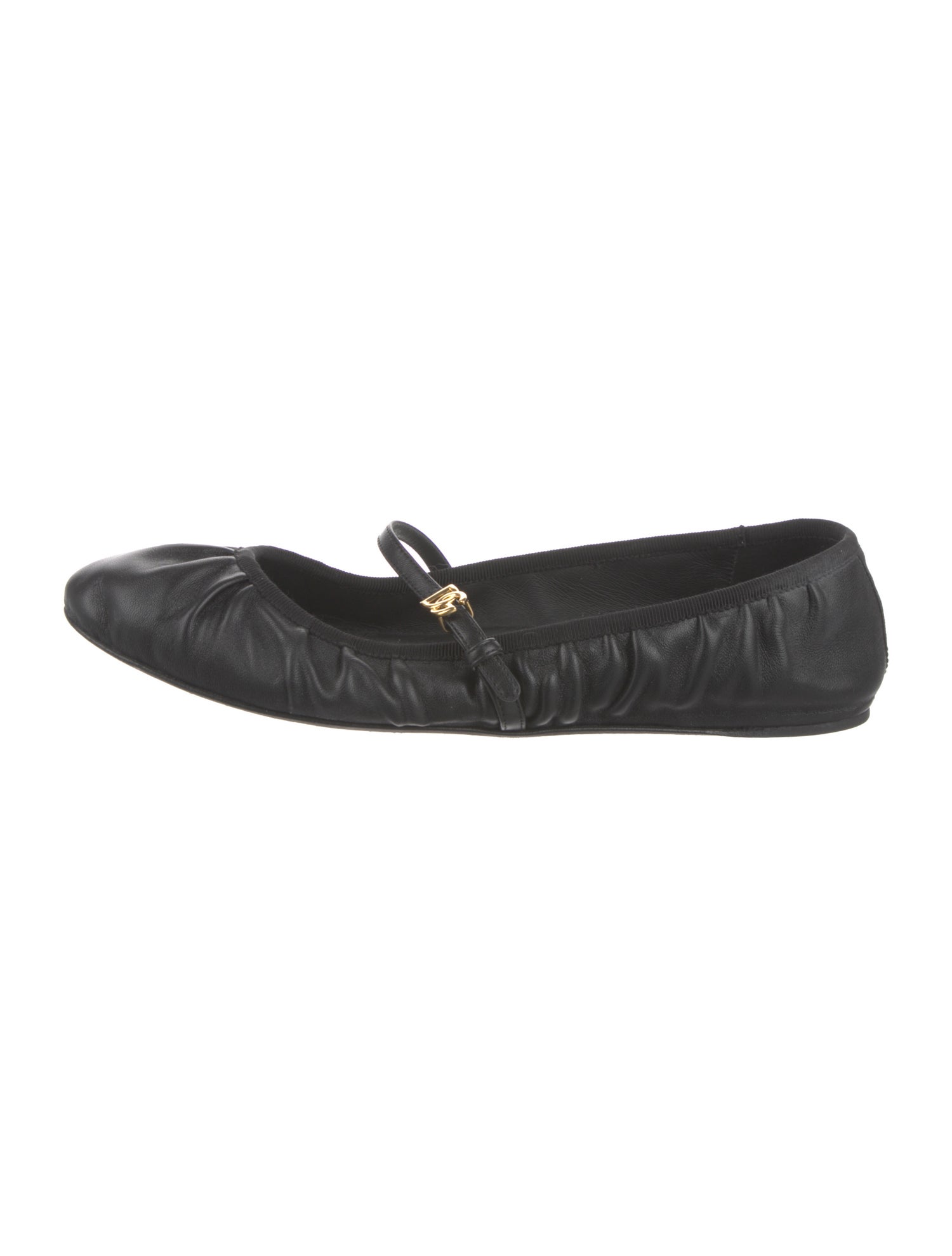 Dolce & Gabbana Leather Mary Jane Flats