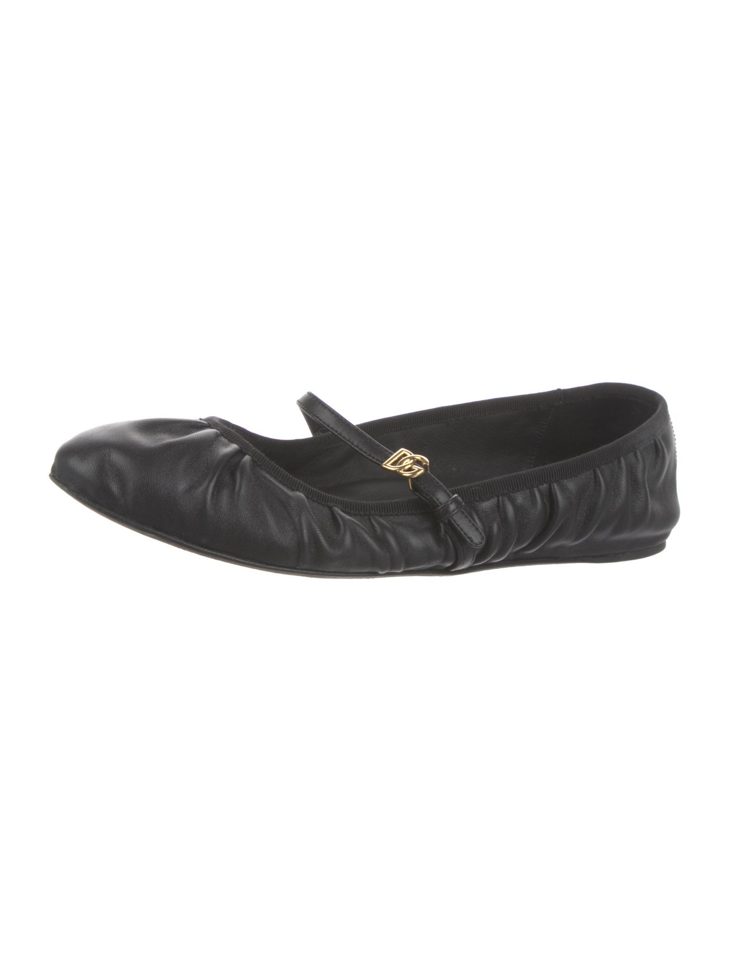Dolce & Gabbana Leather Mary Jane Flats