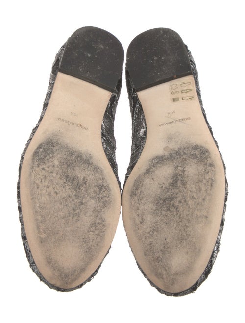 Dolce & Gabbana Lace Crystal Embellishments Flats