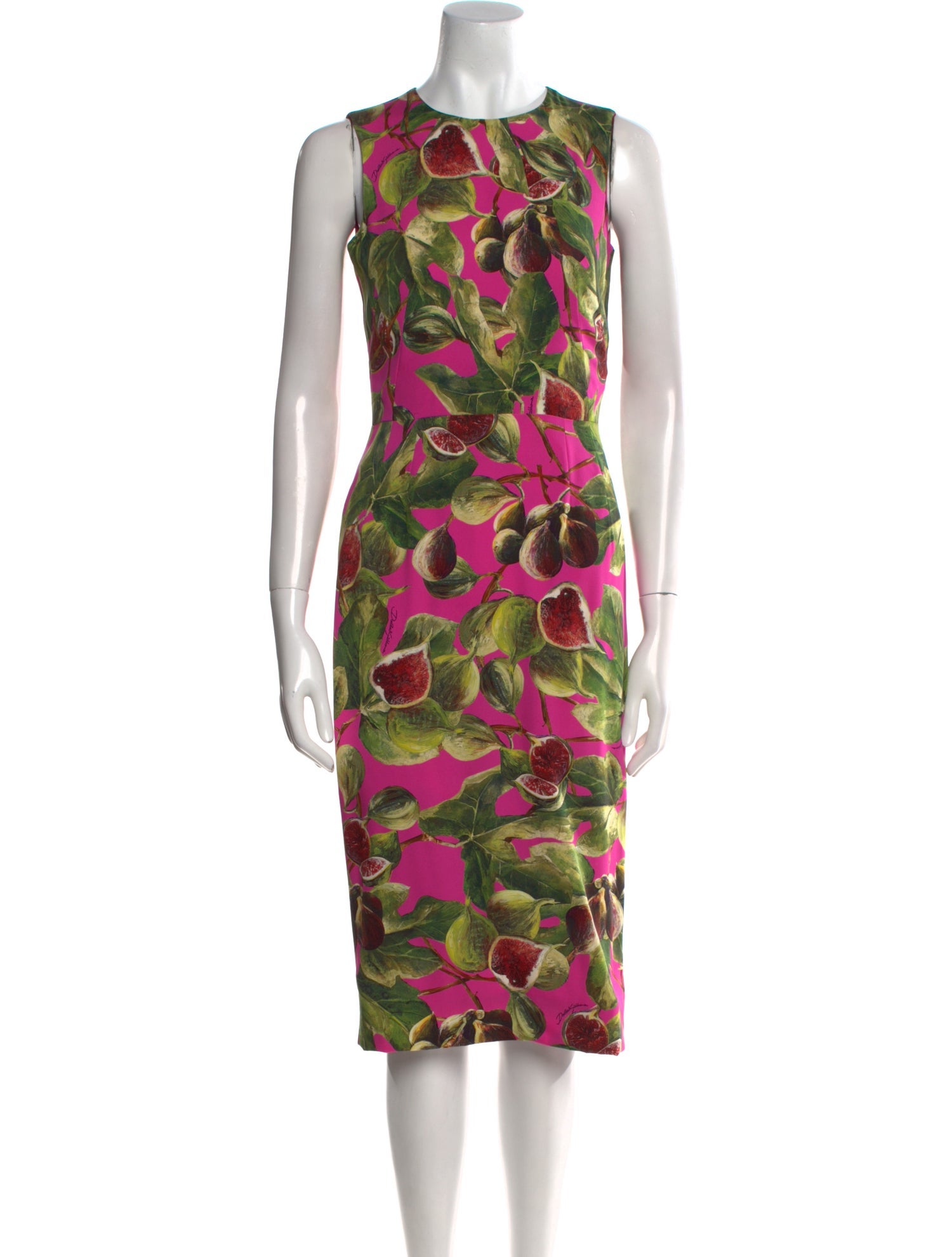 Dolce & Gabbana Silk Midi Length Dress