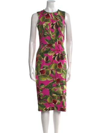 Dolce & Gabbana Silk Midi Length Dress
