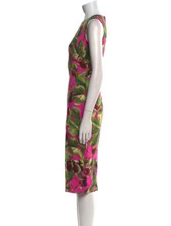 Dolce & Gabbana Silk Midi Length Dress