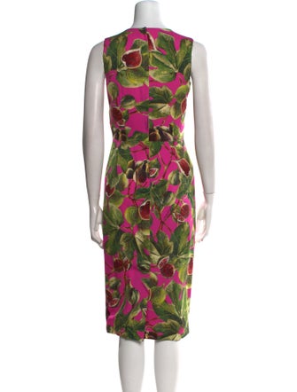 Dolce & Gabbana Silk Midi Length Dress