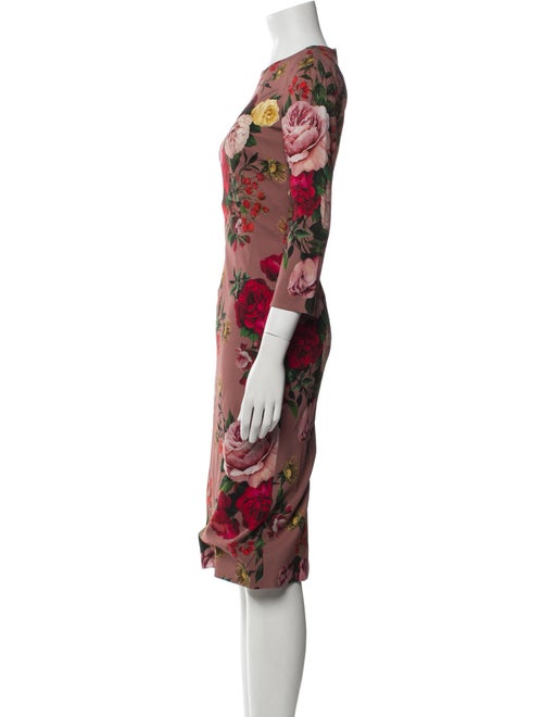 Dolce & Gabbana Floral Print Midi Length Dress