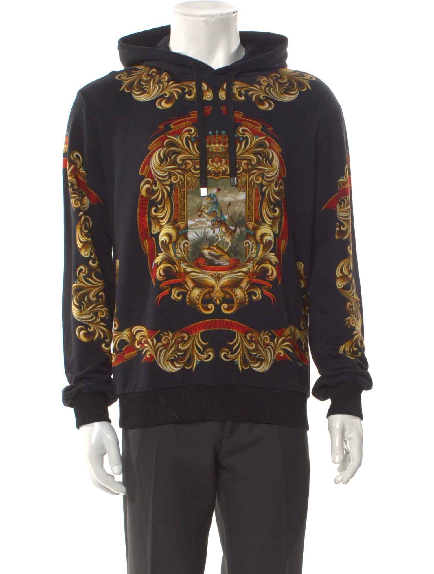 Dolce & Gabbana Printed Crew Neck Hoodie