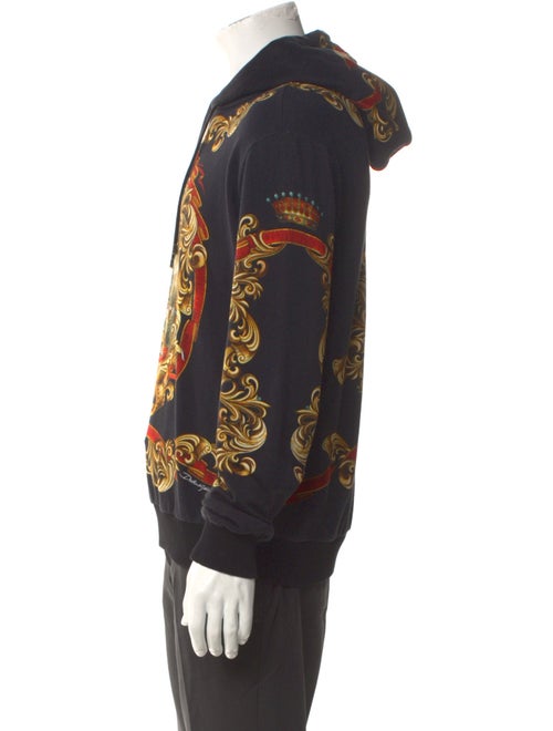 Dolce & Gabbana Printed Crew Neck Hoodie
