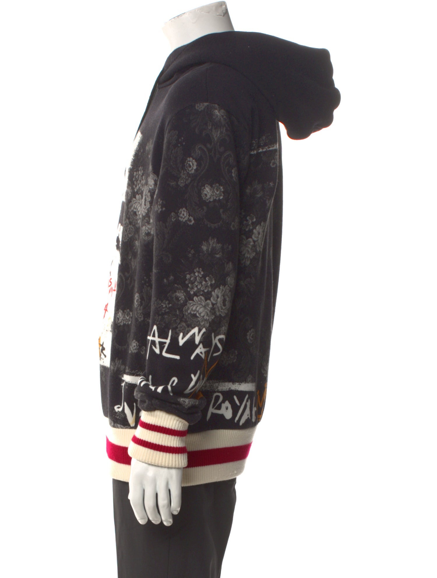 Dolce & Gabbana Printed Crew Neck Hoodie