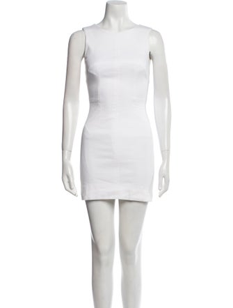 Dolce & Gabbana Bateau Neckline Mini Dress