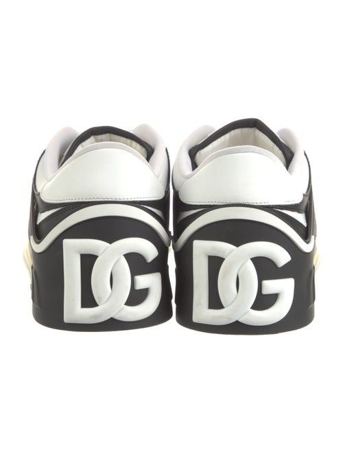 Dolce & Gabbana Leather Colorblock Pattern Sneakers