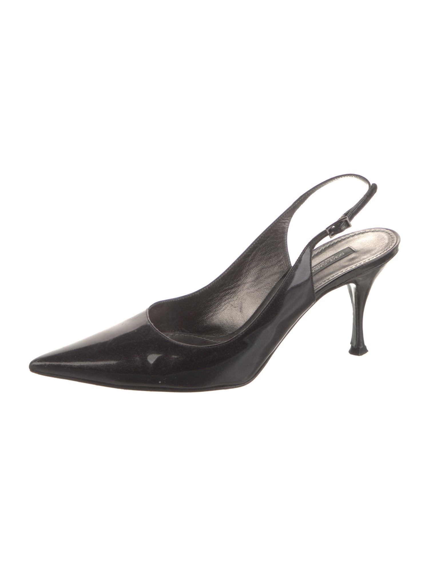 Dolce & Gabbana Patent Leather Slingback Pumps