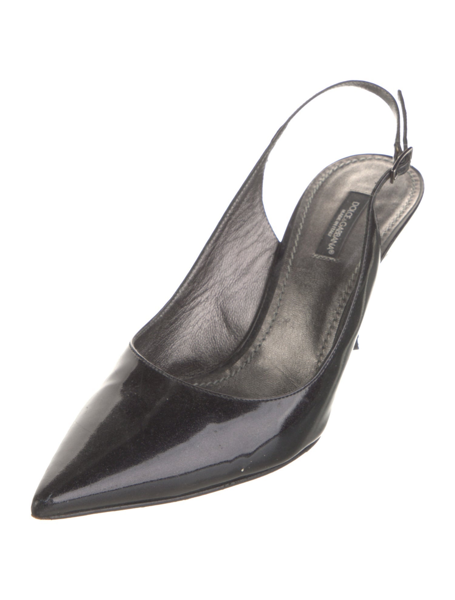 Dolce & Gabbana Patent Leather Slingback Pumps