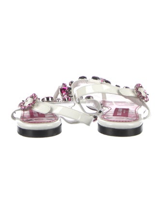 Dolce & Gabbana Patent Leather T-Strap Sandals