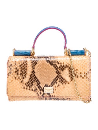 Dolce & Gabbana Snakeskin Top Handle Bag