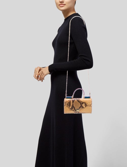 Dolce & Gabbana Snakeskin Top Handle Bag