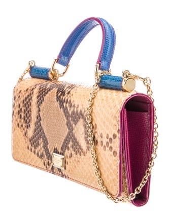 Dolce & Gabbana Snakeskin Top Handle Bag