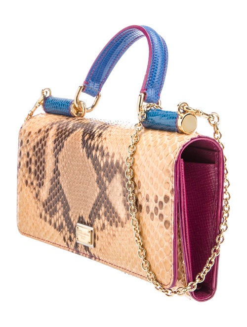 Dolce & Gabbana Snakeskin Top Handle Bag