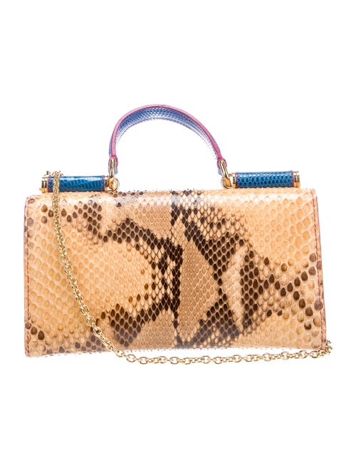 Dolce & Gabbana Snakeskin Top Handle Bag