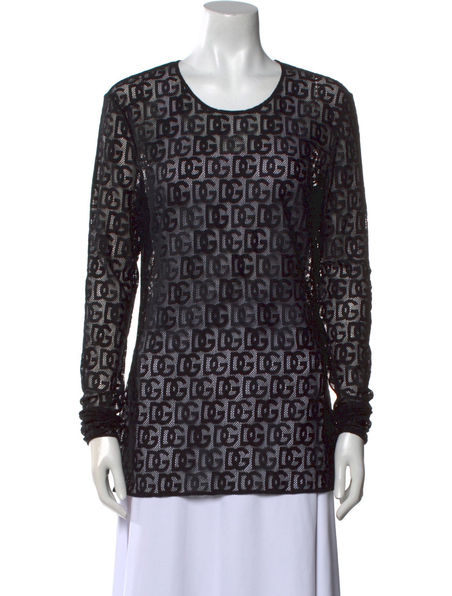 Dolce & Gabbana Printed Scoop Neck Sweatshirt