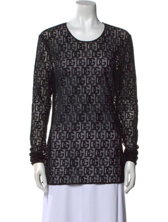 Dolce & Gabbana Printed Scoop Neck Sweatshirt