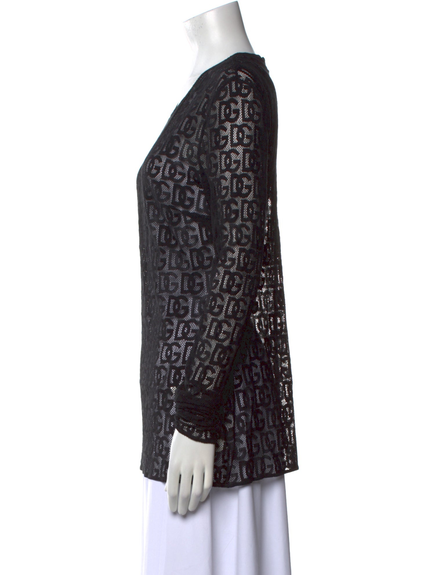 Dolce & Gabbana Printed Scoop Neck Sweatshirt