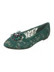 Dolce & Gabbana Lace Lace Pattern Flats