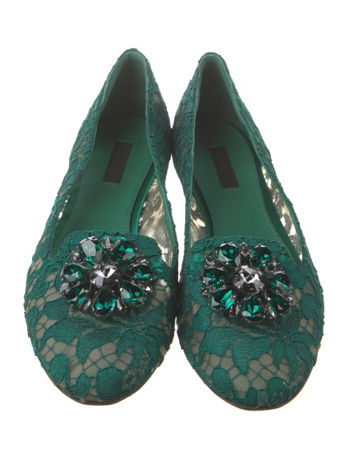 Dolce & Gabbana Lace Lace Pattern Flats