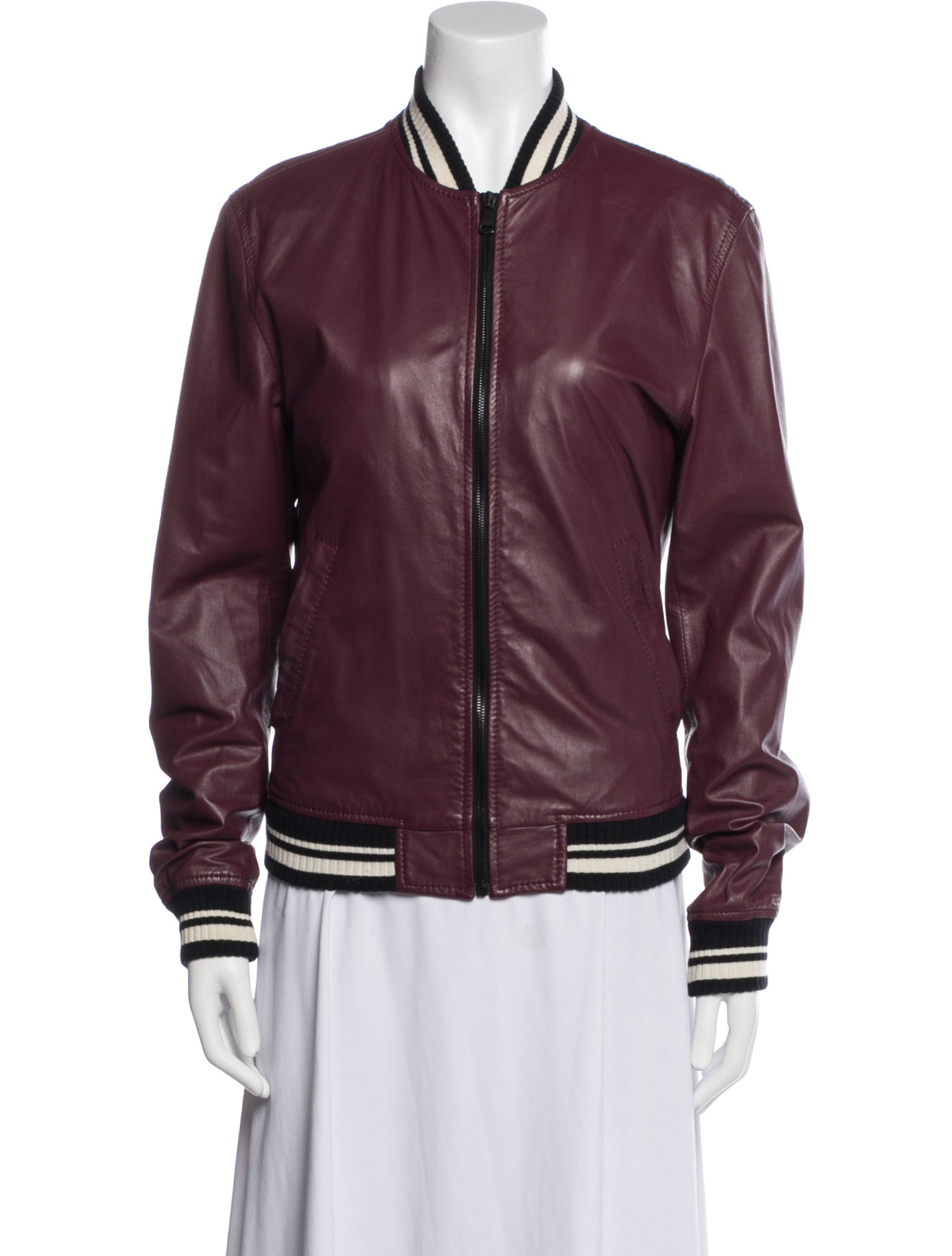 Dolce & Gabbana Leather Bomber Jacket
