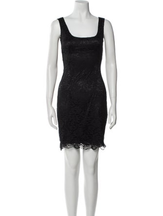Dolce & Gabbana Scoop Neck Mini Dress