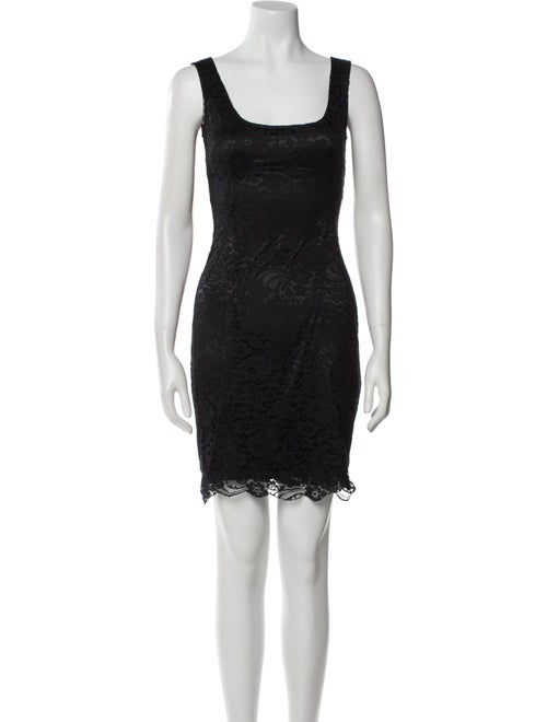 Dolce & Gabbana Scoop Neck Mini Dress