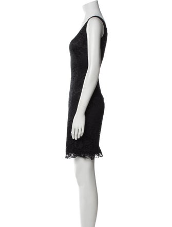Dolce & Gabbana Scoop Neck Mini Dress