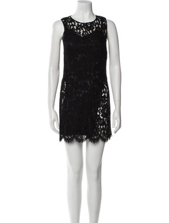 Dolce & Gabbana Crew Neck Mini Dress