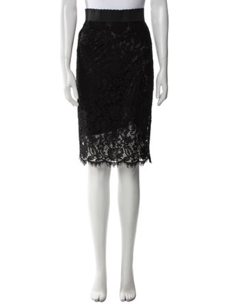 Dolce & Gabbana Lace Pattern Knee-Length Skirt