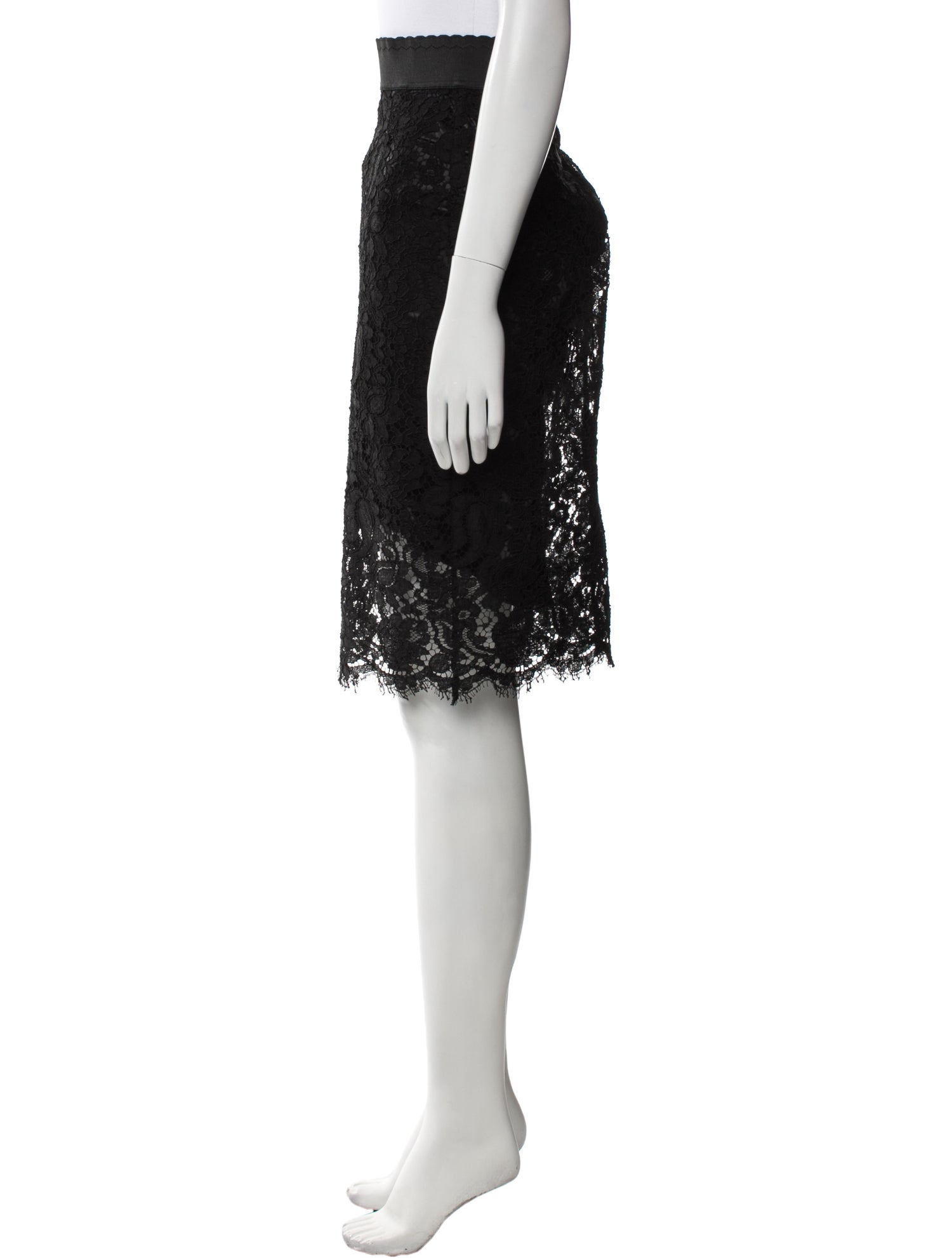 Dolce & Gabbana Lace Pattern Knee-Length Skirt