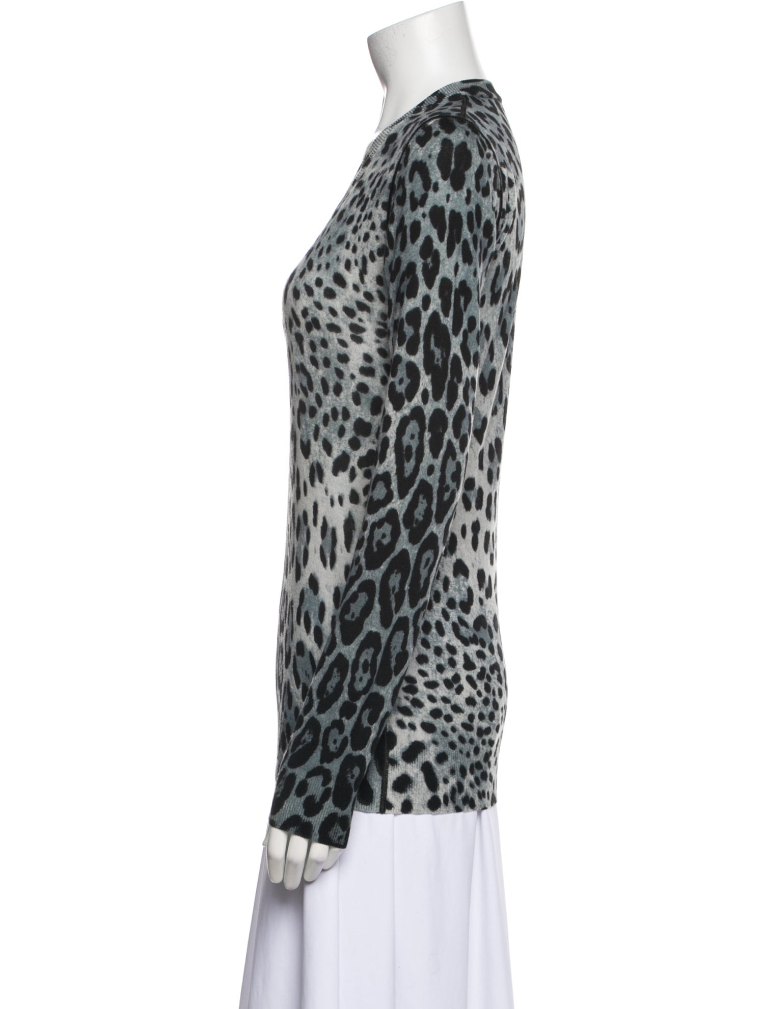 Dolce & Gabbana Silk Animal Print Top