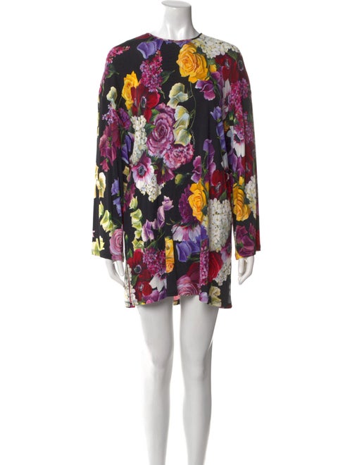 Dolce & Gabbana Floral Print Mini Dress