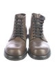 Dolce & Gabbana Leather Lace-Up Boots