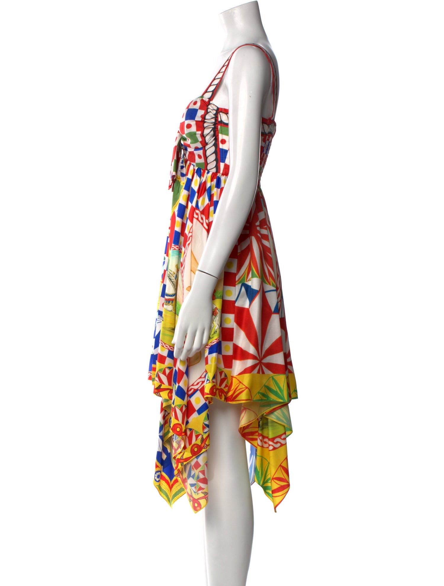 Dolce & Gabbana Silk Midi Length Dress