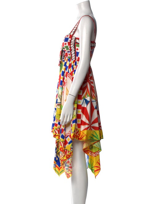 Dolce & Gabbana Silk Midi Length Dress