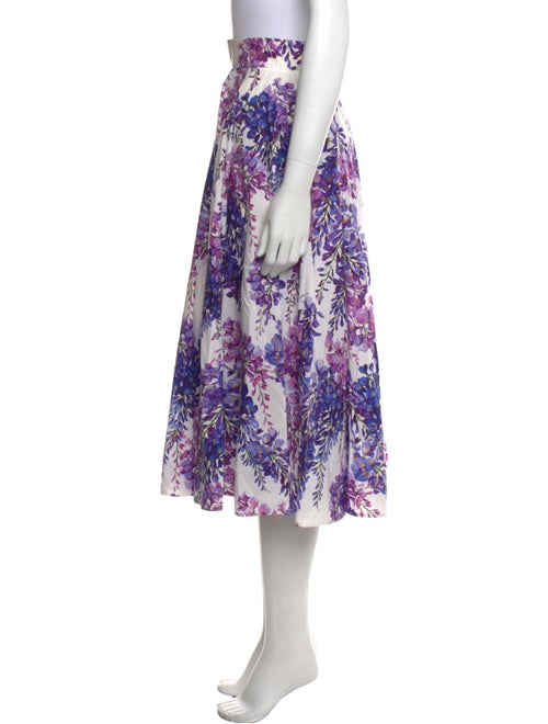 Dolce & Gabbana Floral Print Midi Length Skirt