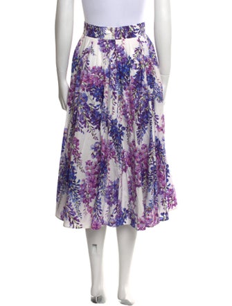 Dolce & Gabbana Floral Print Midi Length Skirt