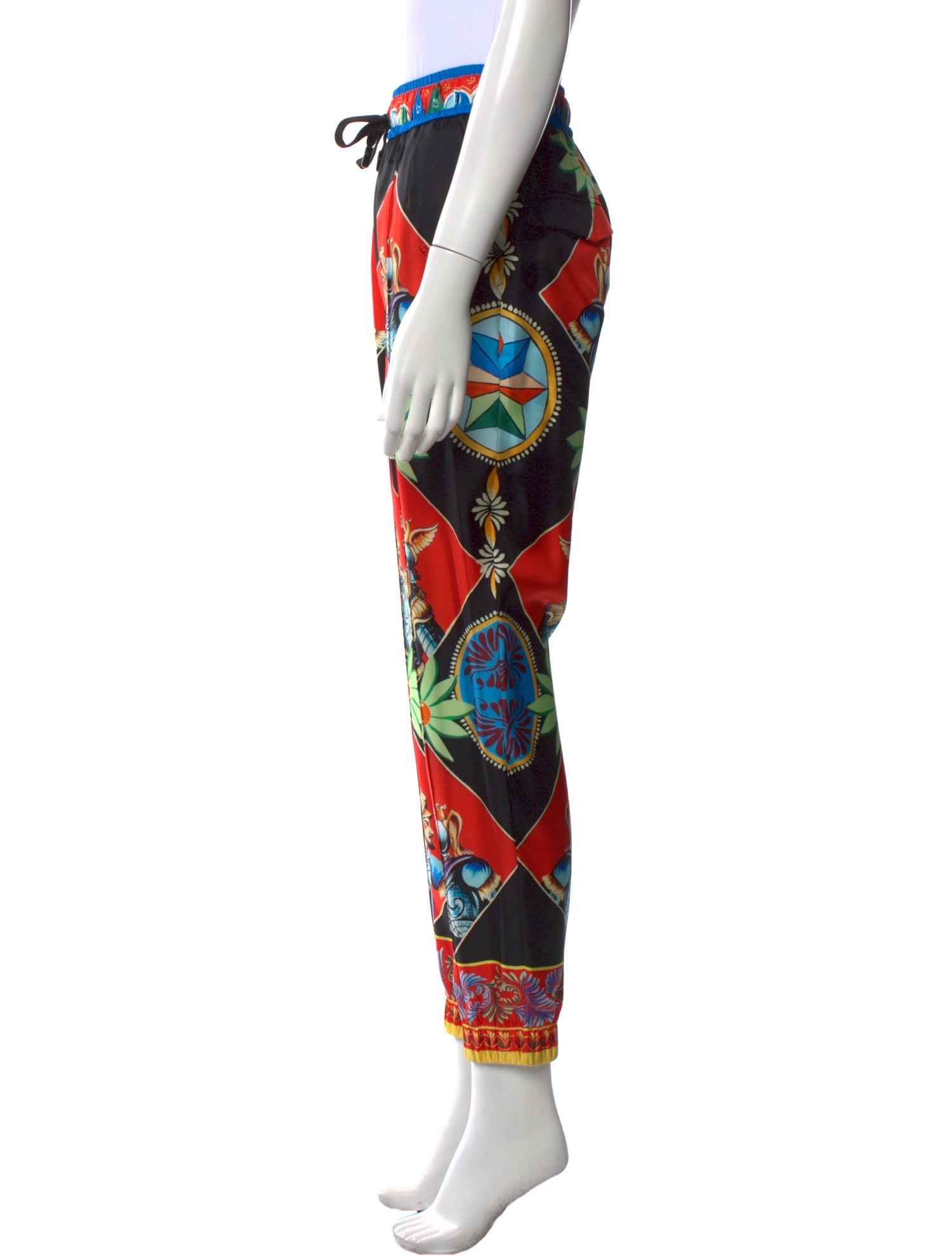 Dolce & Gabbana Silk Skinny Leg Pants