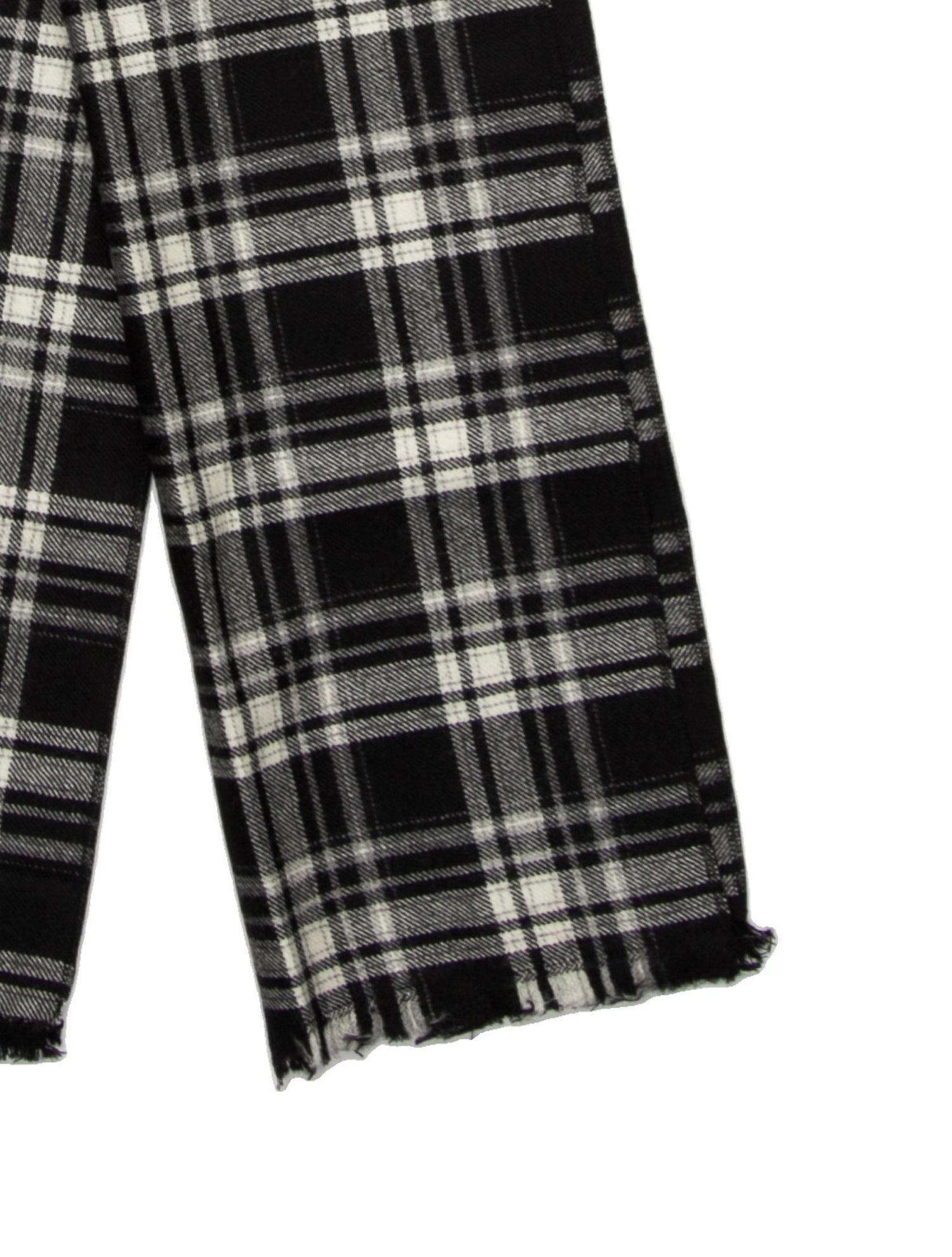 Dolce & Gabbana Virgin Wool Plaid Print Scarf
