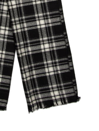 Dolce & Gabbana Virgin Wool Plaid Print Scarf