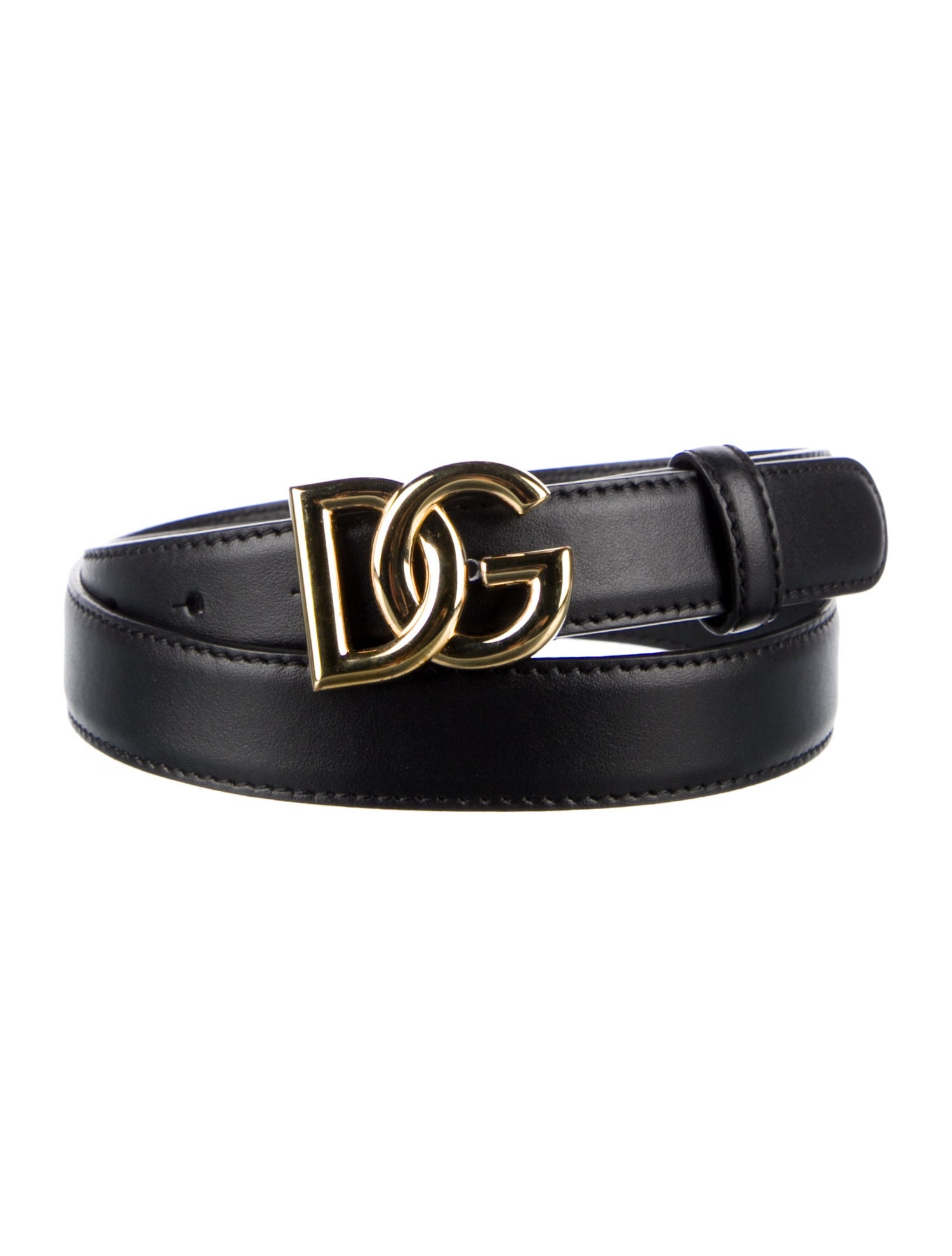 Dolce & Gabbana Skinny Leather Belt w/ Tags