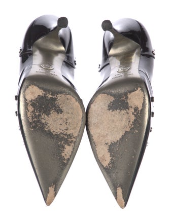 Dolce & Gabbana Patent Leather Studded Accents Pumps