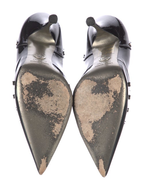 Dolce & Gabbana Patent Leather Studded Accents Pumps