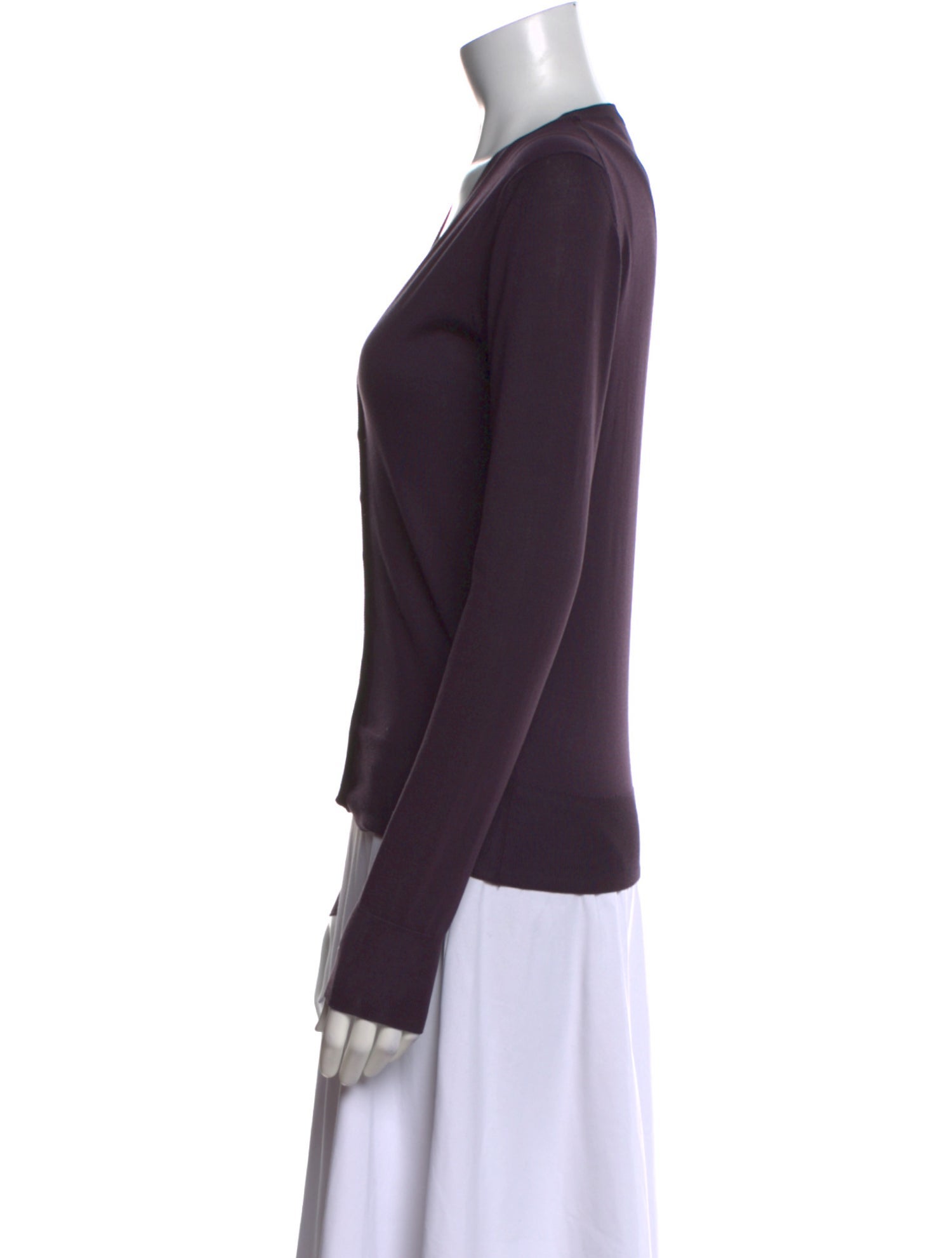 Dolce & Gabbana Silk V-Neck Sweater