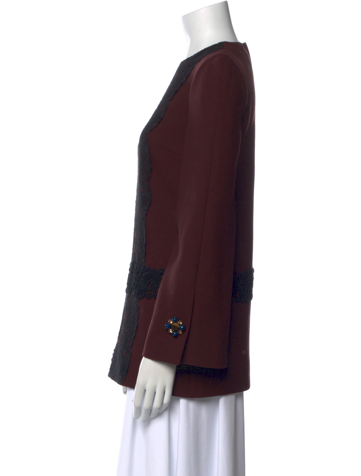 Dolce & Gabbana Floral Print Crew Neck Blouse